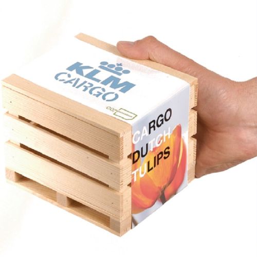Houten kist met bloembollen - Afbeelding 2